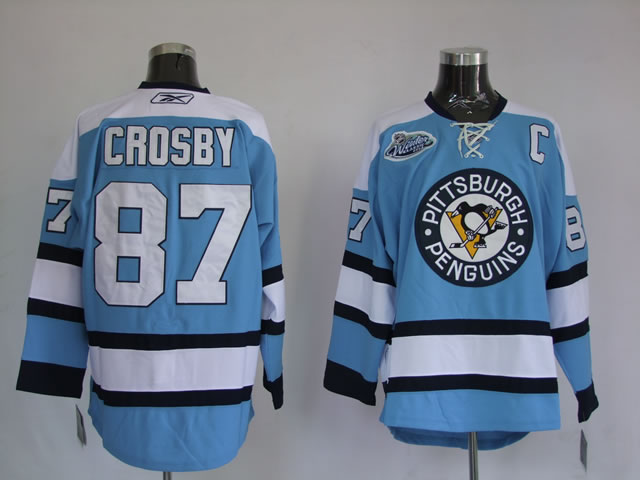 baby blue penguins jersey